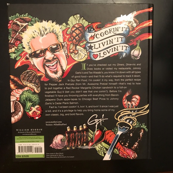 Guy Fieri - Food- Cookin It, Livin It, Lovin It Cookbook - Picture 3 of 3